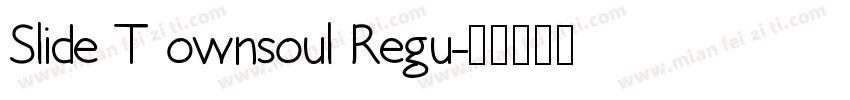 Slide T ownsoul Regu字体转换